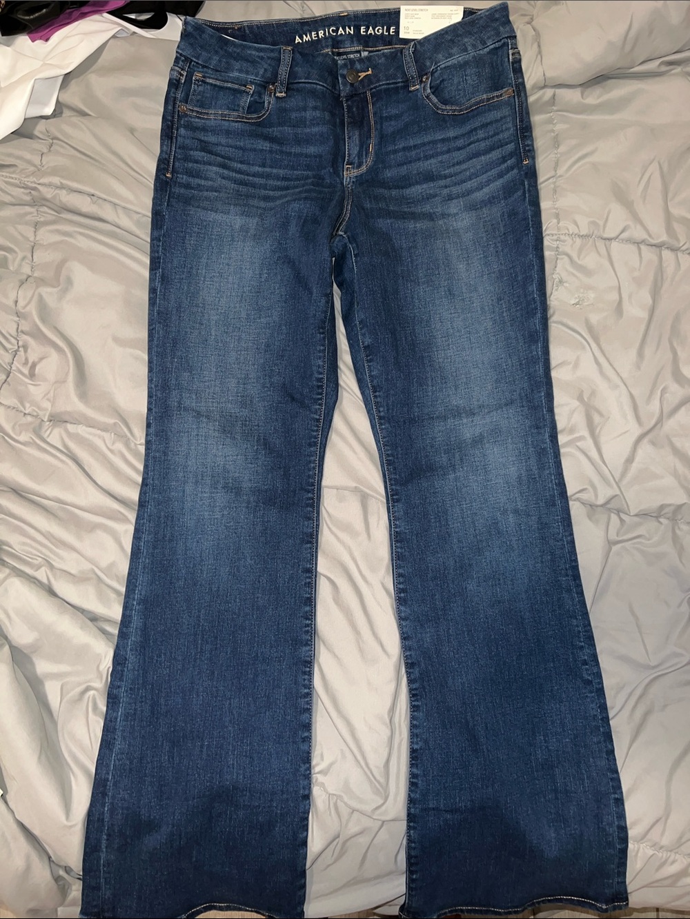 American Eagle Outfitters Women’s Dark Blue Flare Jeans